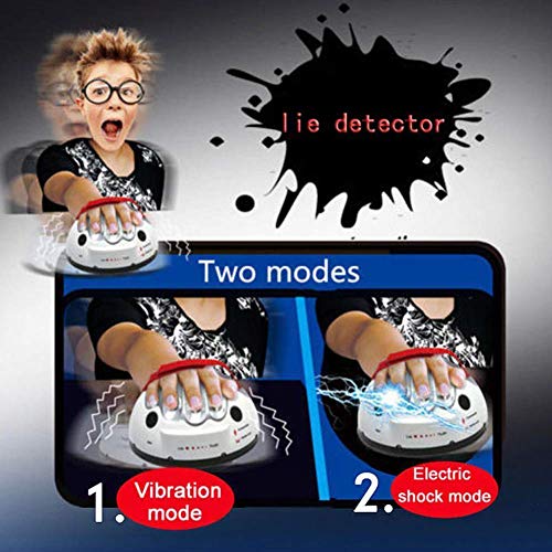Eléctrico Impactante Mentira Detector, Seguridad Micro Polygraph Fiesta Juego Barra Eléctrico Choque Consolas Probador Máquina Entretenimiento Herramienta - Blanco