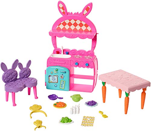 Enchantimals Bunny en cocina divertida, muñeca con mascota y accesorios (Mattel FRH47) , color/modelo surtido