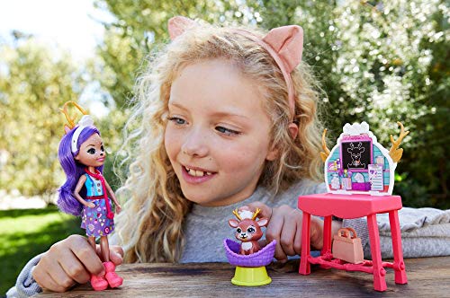Enchantimals - Clínica de mascotas, muñeca con accesorios (Mattel GBX04)