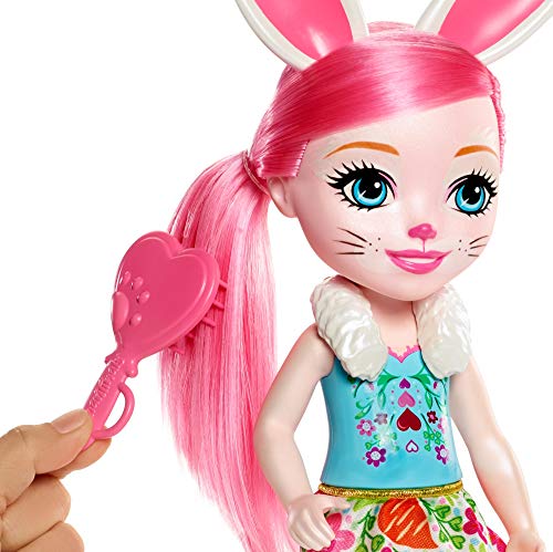 Enchantimals Huggable Cutie Bree Bunny Muñeca Grande con Accesorios (Mattel FRH52)