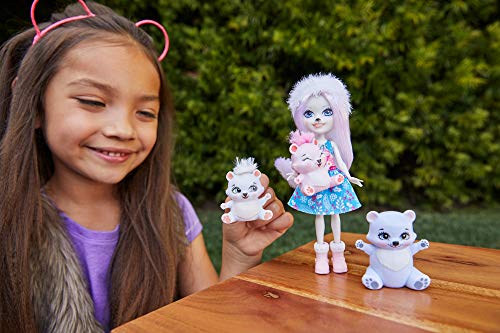 Enchantimals PRISTINA POLAR BEAR MUÑECA Y FAMILIA (Mattel GJX47)