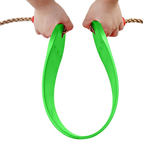 EXTSUD Columpio Infantil para Exterior Columpio de Árbol/Jardín/Patio para Niños con Cuerda Ajustable Carga Máxima 150 kg, Verde