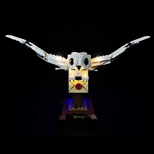 FADF Juego de luces LED para Lego Harry Potter Hedwig, kit de luces compatible con Lego 75979 (modelo Lego no incluido)
