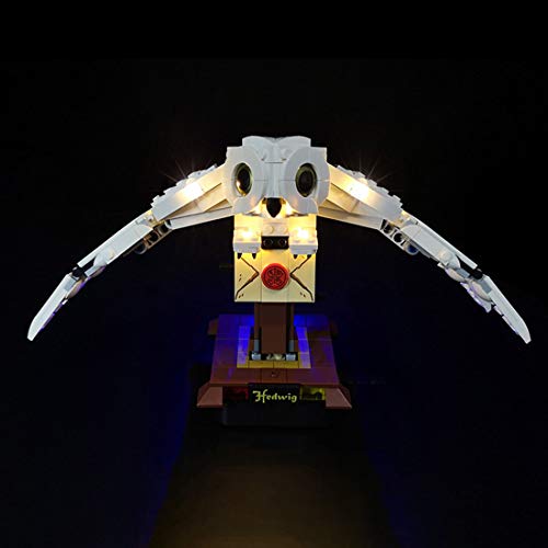 FADF Juego de luces LED para Lego Harry Potter Hedwig, kit de luces compatible con Lego 75979 (modelo Lego no incluido)
