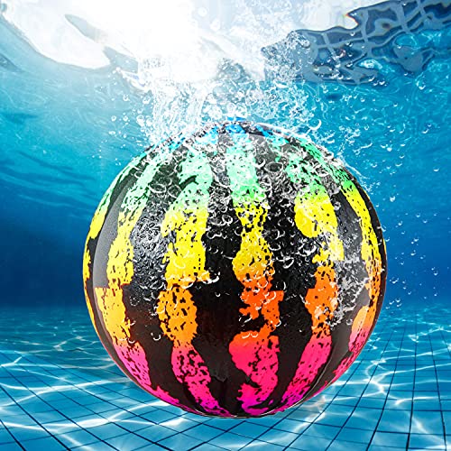 Faffooz Pelota de Playa Inflable de sandía Pelota de Playa de melón Piscina Inflable Bajo El Agua Juguetes para Niños Partido De Verano Pelota con inyección de Agua Cabeza