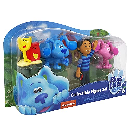 Famosa - Set de cuatro figuras de los protagonistas de Blues Clues, para mayores de 3 años, Multicolor (BLU04000)