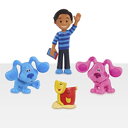 Famosa - Set de cuatro figuras de los protagonistas de Blues Clues, para mayores de 3 años, Multicolor (BLU04000)