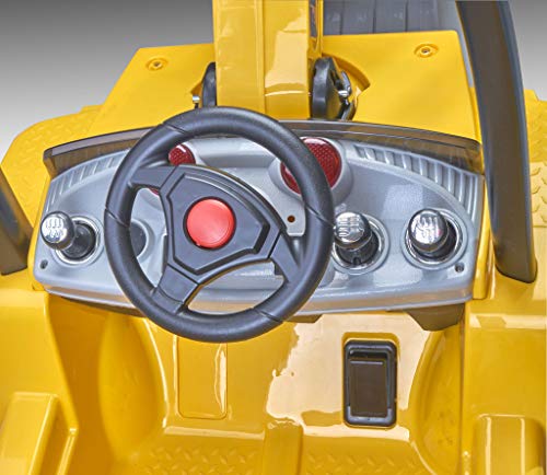 FEBER- Super Digger Excavadora a batería niñas a Partir de 3 años, 12V, (Famosa 800012320)