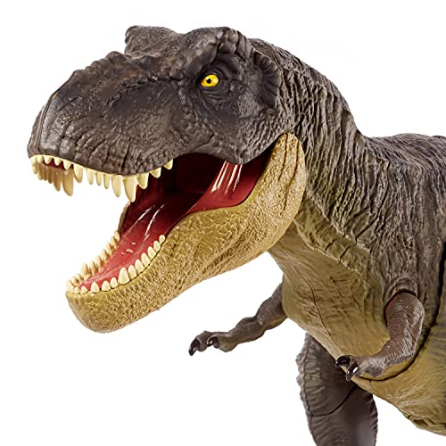 Figura ARTICULADA Dinosaurio Jurassic World T-Rex Pisa Y ATACA con Sonidos