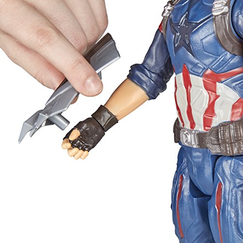 Figura de Capitán América de Avengers Marvel Infinity War Titan Hero Power FX
