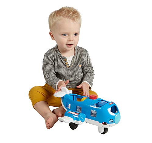 Fisher-Price Little People Avión viaja conmigo, juguetes bebés 1 año (Mattel FKX07)