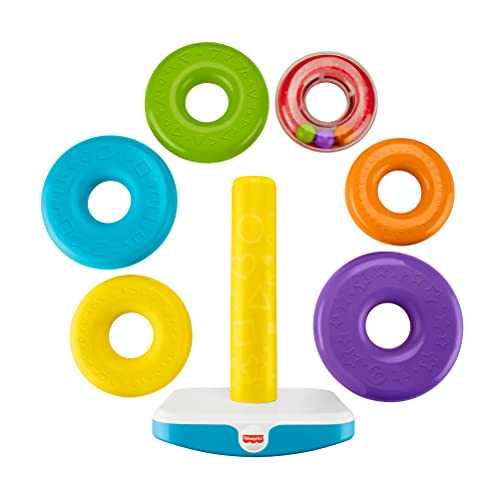 Fisher-Price- Pirámide balanceante gigante, juguete para niños +6 meses, Color surtido (Mattel GJW15)