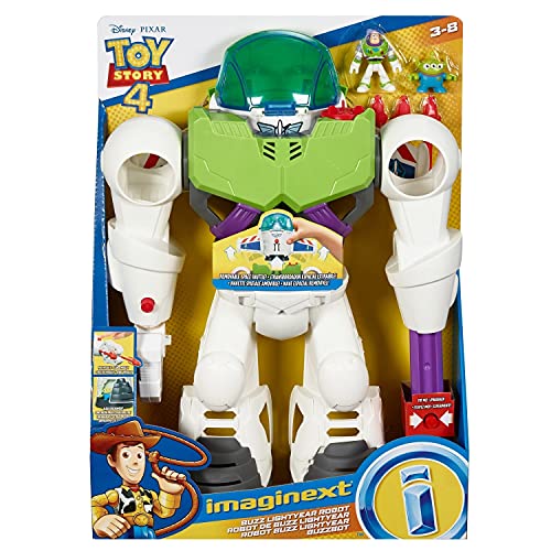 Fisher-Price Price Imaginext Disney Toy Story 4 Robot Buzz Lightyear, Juguetes Niños 3 Años (Mattel GBG65)