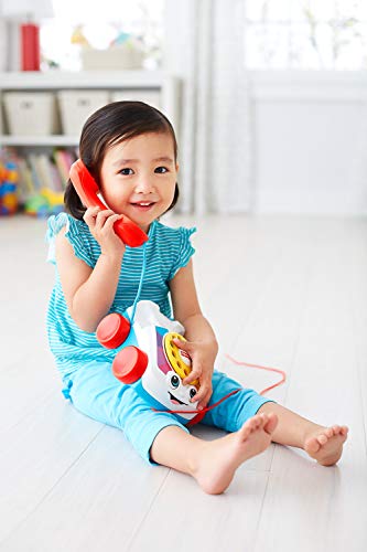 Fisher-Price Teléfono Carita Divertida, Juguete Educativo bebé +1 año (Mattel FGW66 ) + - Bloques Infantiles, Juguete Bloques Construcción para Bebé +6 Meses (Mattel FFC84)