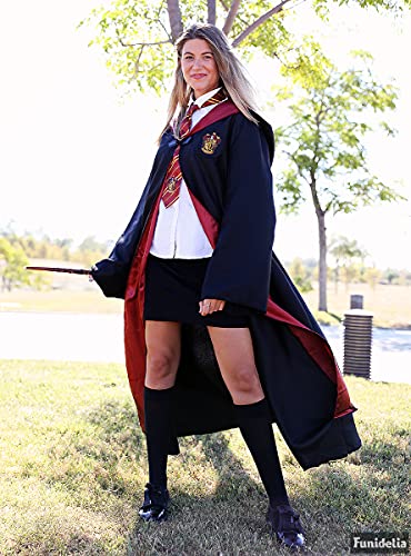 Funidelia | Disfraz Harry Potter Oficial para Hombre y Mujer Talla L ▶ Hogwarts, Magos, Películas & Series - Color: Negro - Licencia: 100% Oficial - Divertidos Disfraces y complementos