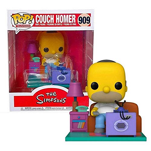 Funko- Pop Deluxe The Simpsons Homer Watching TV Juguete coleccionable, Multicolor (52945)