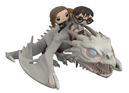 Funko- Pop Ride Potter-Dragon w/Harry, Ron, & Hermione Figura Coleccionable, Multicolor (50815)