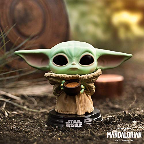 Funko- Pop Star Wars: Mandalorian-The Child w/Cup Ducati Figura Coleccionable, Multicolor (49933)