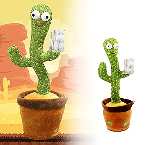 Furado Juguete De Peluche En Forma De Cactus Bailarin, Juguete De Cactus Bailando Con 120 Canciones En Inglés, Cantando Y Grabación Interesantes Juguetes Educativos De Educación Temprana