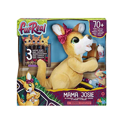Furreal Friends- Peluche electrónico Mama Josie Y Sus Canguritos, Hasbro E67245L0