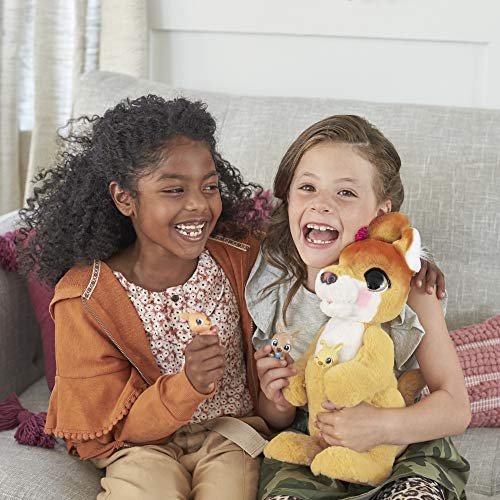 Furreal Friends- Peluche electrónico Mama Josie Y Sus Canguritos, Hasbro E67245L0