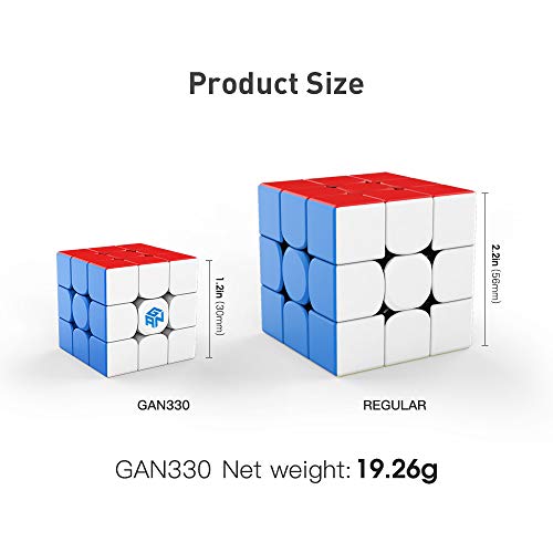 GAN 330 Cube Puzzle Llavero 3x3 Mini Cubo Llaveros Juguetes Regalo 1.2 Pulgadas