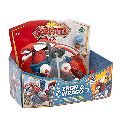 Gormiti - Personajes Hyperbeast Deluxe, Eron E Alfa Wrago, Surtido 4, con Sonidos y función de attacco, a Partir de los 4 años, Giochi Preziosi , GRA40200