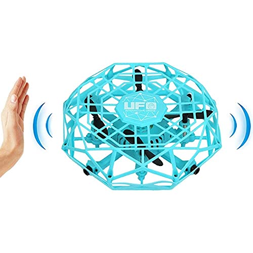 GRTVF Juguetes de bolas voladoras Spinner volador Drone operado a mano Sensor de movimiento de gestos Quadcopter Helicóptero para niños Adultos Niñas Juguetes interactivos para aliviar el estrés