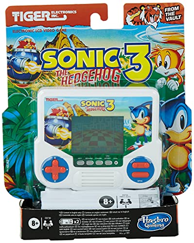 Hasbro Gaming Tiger Electronics Sonic The Hedgehog 3 - Videojuegos electrónicos LCD, edición Retro Inspirada, Juego de 1 Jugador, Edades de 8 años en adelante