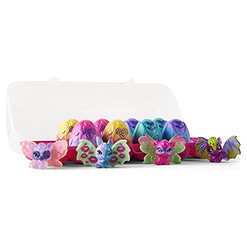 HATCHIMALS CollEGGtibles, Wilder Exclusive 12-Pack Egg Carton with Mix and Match Wings (Styles Vary) Paquete de 12 Huevos con alas Mixtas y combinadas, Multicolor (Spin Master 6059068)
