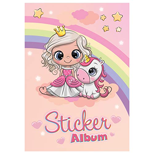HERMA 15423 - Álbum de pegatinas (DIN A5, 16 páginas, papel especial revestido), diseño de princesa Sweetie, en blanco