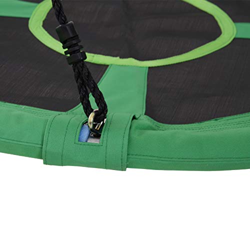 HOMCOM Columpio Nido Infantil Columpio de Árbol Forma Redonda Columpio para Niños +3 Años Carga 100kg Jardín Exterior al Aire Libre Asiento Cómodo Tela de Oxford