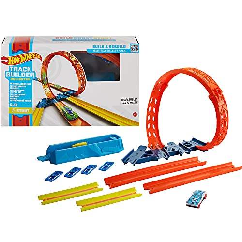 Hot Wheels Hélice ajustable, set de construcción de pista de coches de juguete, modelo surtido (Mattel GVG07)