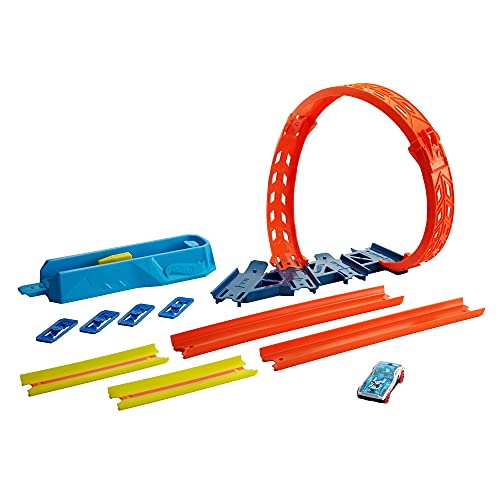 Hot Wheels Hélice ajustable, set de construcción de pista de coches de juguete, modelo surtido (Mattel GVG07)