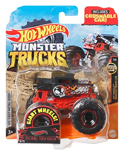 Hot Wheels Monster Trucks coches de juguetes 1:64 Bone Shaker (Mattel GNJ57) , color/modelo surtido