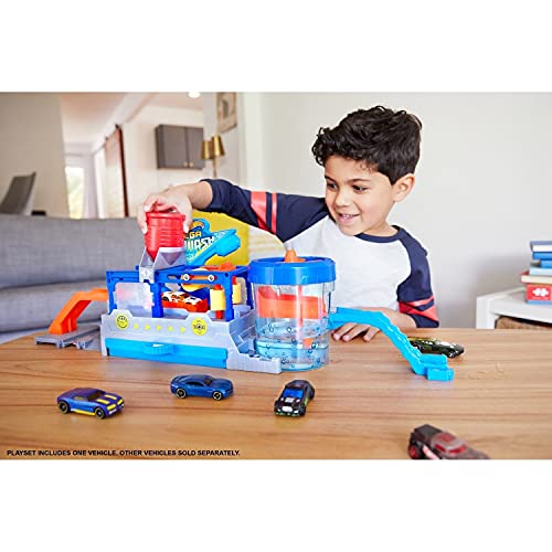 Hot Wheels - Pista de coches Supertúnel de lavado - (Mattel FTB66)