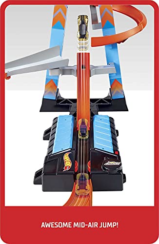 Hot Wheels - Pista y garaje para coches de juguetes, regalo para niños y niñas +5 años (Mattel GWT39), Embalaje sostenible