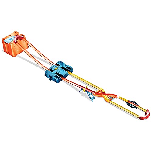 Hot Wheels Track Builder Caja de Acrobacias Premium, pista personalizable con accesorios (Mattel GNJ01)