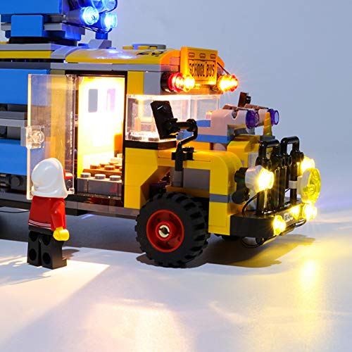 icuanuty Kit de Iluminación LED para Lego 70423, Kit de Luces Compatible con Lego Hidden Side Autobús de Intercepción (No Incluye Modelo Lego)