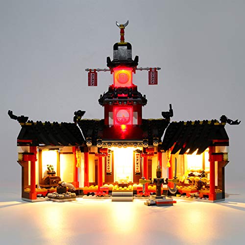 icuanuty Kit de Iluminación LED para Lego 70670, Kit de Luces Compatible con Lego Ninjago Monasterio Spinjitzu (No Incluye Modelo Lego)