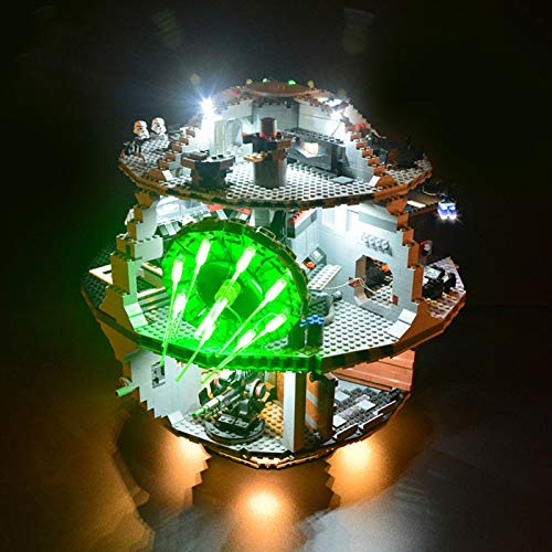 icuanuty Kit de Iluminación LED para Lego 75159, Kit de Luces Compatible con Lego Star Wars Estrella de La Muerte (No Incluye Modelo Lego)