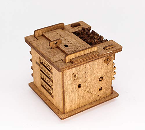 iDventure: el gato de Schrödinger, juego de escape room, rompecabezas de madera, juegos de rompecabezas únicos, juegos de caja de escape para adultos y niños (14+), rompecabezas con un secreto
