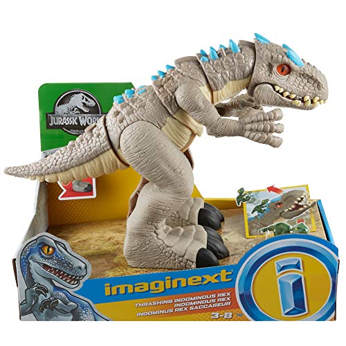 Imaginext Jurassic World Indominus Rex, Dinosaurio de Juguete para niños +3 años (Mattel GMR16)