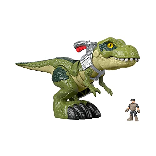 Imaginext Jurassic World Tiranosaurio Megamandíbula, dinosaurio de juguete para niños + 3 años (Mattel GBN14)