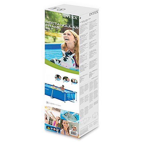 Intex 28272NP Small Frame - Piscina desmontable, 300 x 200 x 75 cm, 3.834 litros, azul