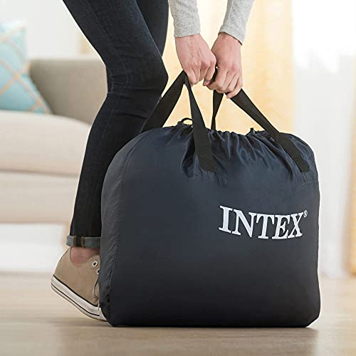 INTEX 64446 - Colchón hinchable Dura-Beam Deluxe Prime Confort 152x203x51 cm