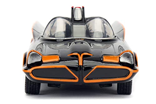 Jada- Batmóvil Coche Metal 1966 Classic Serie TV 1:32 coleccionismo, Color negro (253212000)