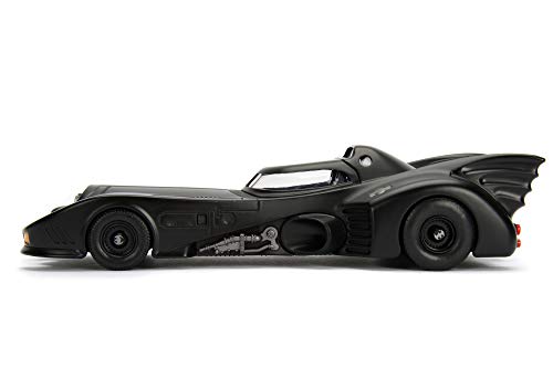 Jada- Batmóvil Coche Metal 1989 1:24 coleccionismo, Color negro (253215002)