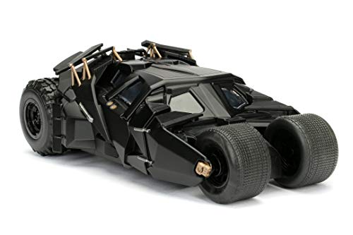 Jada- Batmóvil Coche Metal 2008 El Caballero Oscuro 1:24 coleccionismo, Color negro (253215005)
