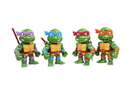 Jada - Figura Raphael de Tortugas Ninja, Articulada, 10 cm, Realizada en Metal Fundido a Presión, 100% Licencia Oficial, Coleccionismo, para Niños a Partir de 8 Años y Adultos
